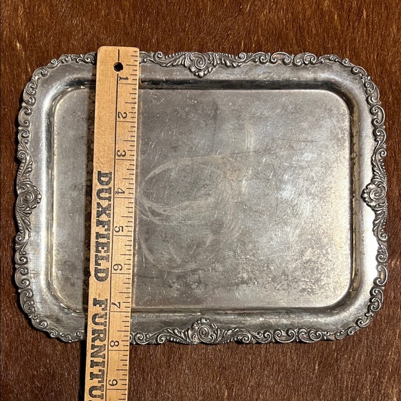 The ACME – Quadruple Plate – The Boston Co small silver plate vanity tray - Picture 9 of 9